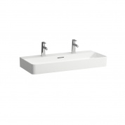 Раковина Laufen Val 95 см 8.1028.7.000.107.1 | отверстия под 2 смесителя