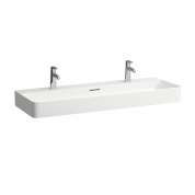 Раковина Laufen Val 120 см 8.1028.9.000.107.1 | отверстия под 2 смесителя