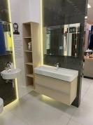 Комплект шкаф+раковина 95x42 см Laufen Val 8.1028.7.000.104.1 + 4.1020.2.160.101.1 + Пенал 4.1090.0.160.101.1 | Распродажа экспозиции