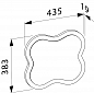 Зеркало Laufen FloraKidsl 43 см 4.6160.1.003.469.1 Красное